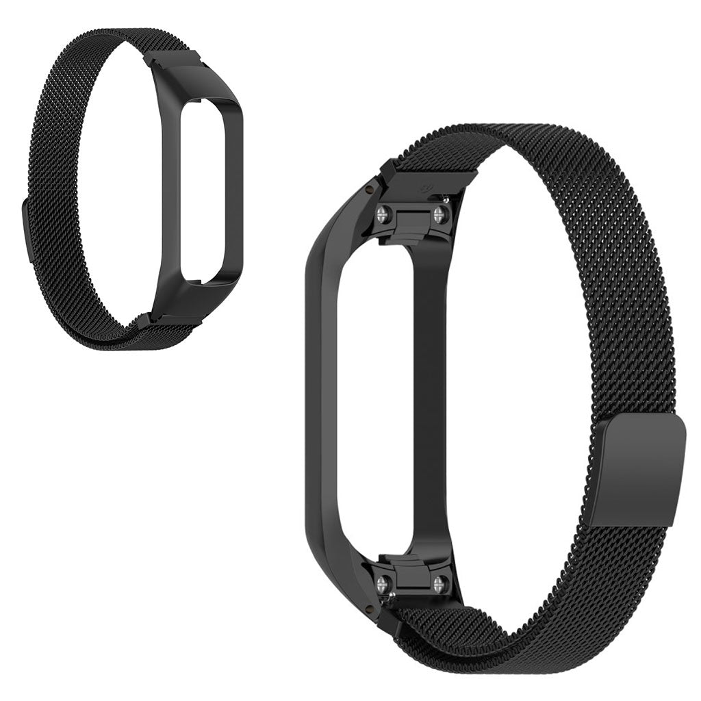 Pasek do zegarka Samsung Galaxy Fit 2 ze stali nierdzewnej - Czarny