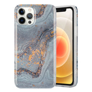 Marmurowe etui na iPhone'a 12 Pro Max - Szare