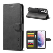 LC.IMEEKE Samsung Galaxy S21 Flip Case - Czarny