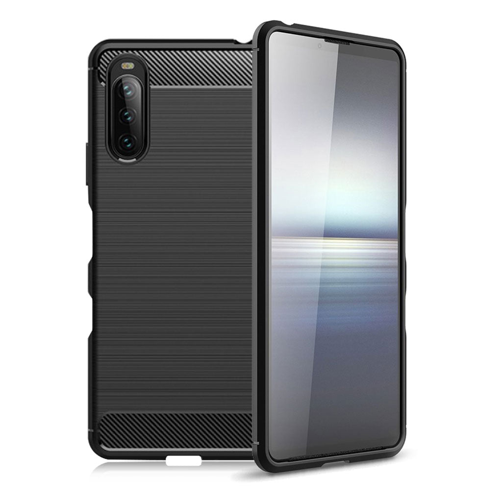 Carbon Flex case - Sony Xperia 10 III - Black