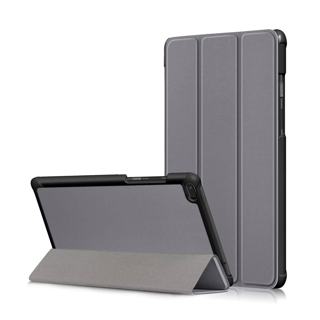 Lenovo Tab E8 tri-fold leather flip case - Grey