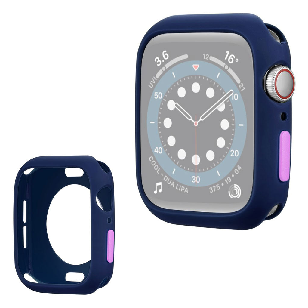 Silikonowa ramka Apple Watch Series 3/2/1 38 mm w kolorze cukierkowym - Blue / Purple