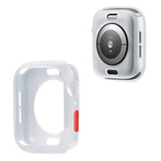 Apple Watch Series 6 / 5 44 mm silikonowa ramka w kolorze cukierkowym - Transparent with Red Color