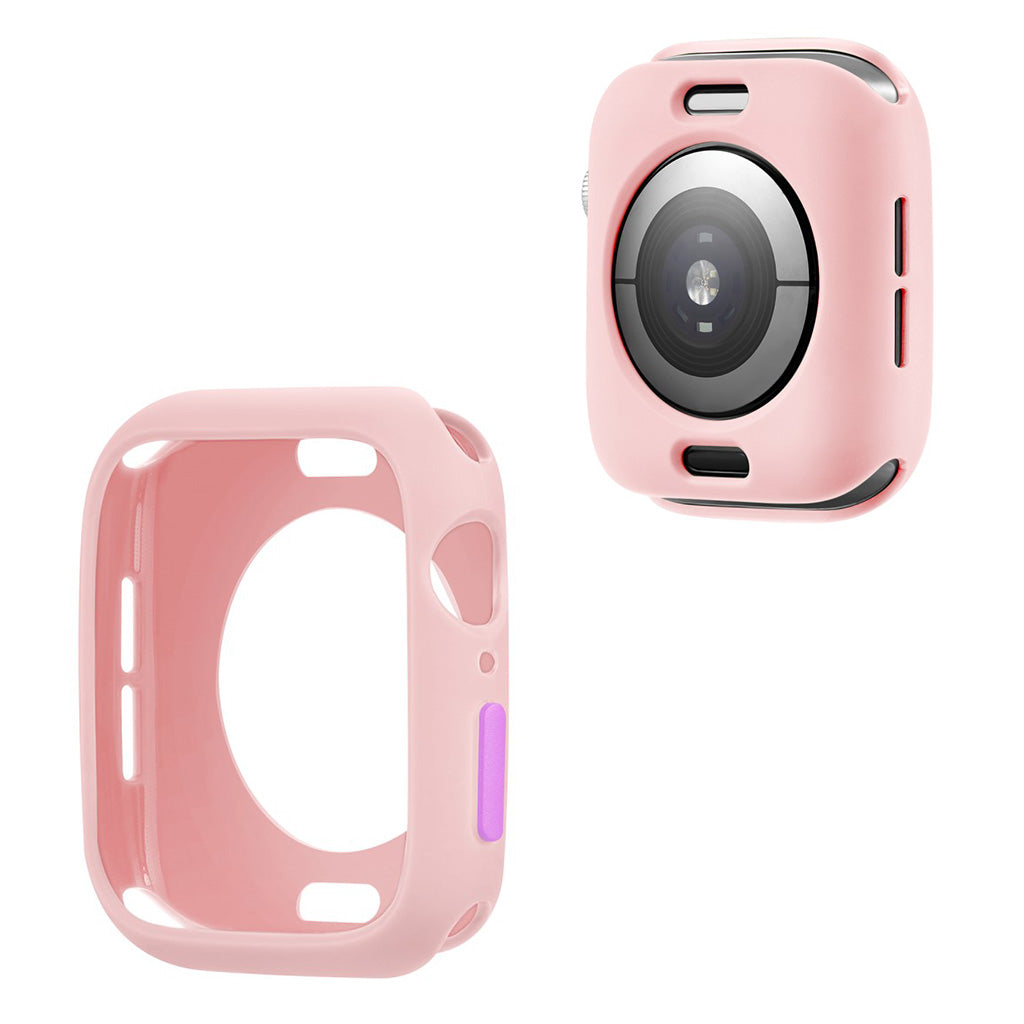 Apple Watch Series 6 / 5 44 mm silikonowa ramka w kolorze cukierkowym - Pink / Purple