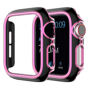 Apple Watch Series 6 / 5 44mm kolorowy pokrowiec ozdobny - Czarny / Różowy