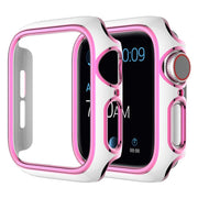 Apple Watch Series 6 / 5 44mm kolorowy pokrowiec ozdobny - Biały / Różowy