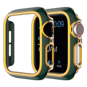 Apple Watch Series 6 / 5 44mm kolorowy pokrowiec ozdobny - Zielony / Różowe Złoto