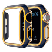 Apple Watch Series 6 / 5 44mm kolorowy pokrowiec ozdobny - Niebieski / Różowe Złoto