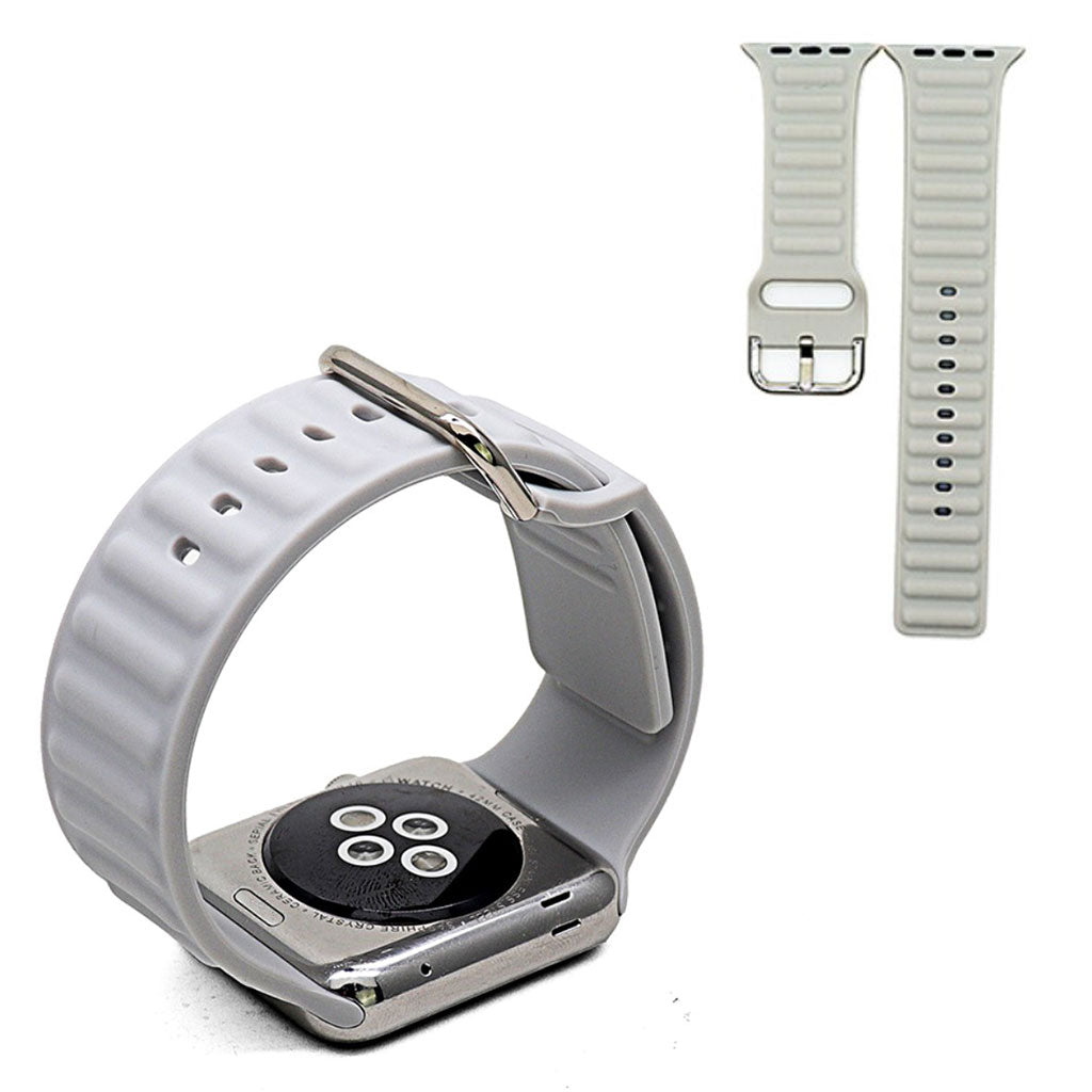 Silikonowy pasek do zegarka Apple Watch Series 6 / 5 40 mm - Szary