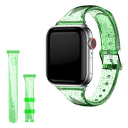 Pasek do zegarka Apple Watch Series 6 / 5 40 mm z brokatem - Zielony