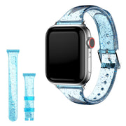 Pasek do zegarka Apple Watch Series 6 / 5 40 mm z brokatem - Niebieski