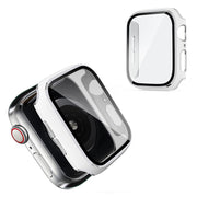 Chłodna ramka Apple Watch Series 6 / 5 40 mm z hartowanym szkłem - Biały / Srebrny