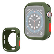 Apple Watch Series 6 / 5 40 mm silikonowa ramka w kolorze cukierkowym - Army Green / Red
