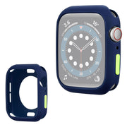 Apple Watch Series 6 / 5 40 mm silikonowa ramka w kolorze cukierkowym - Blue / Yellowgreen