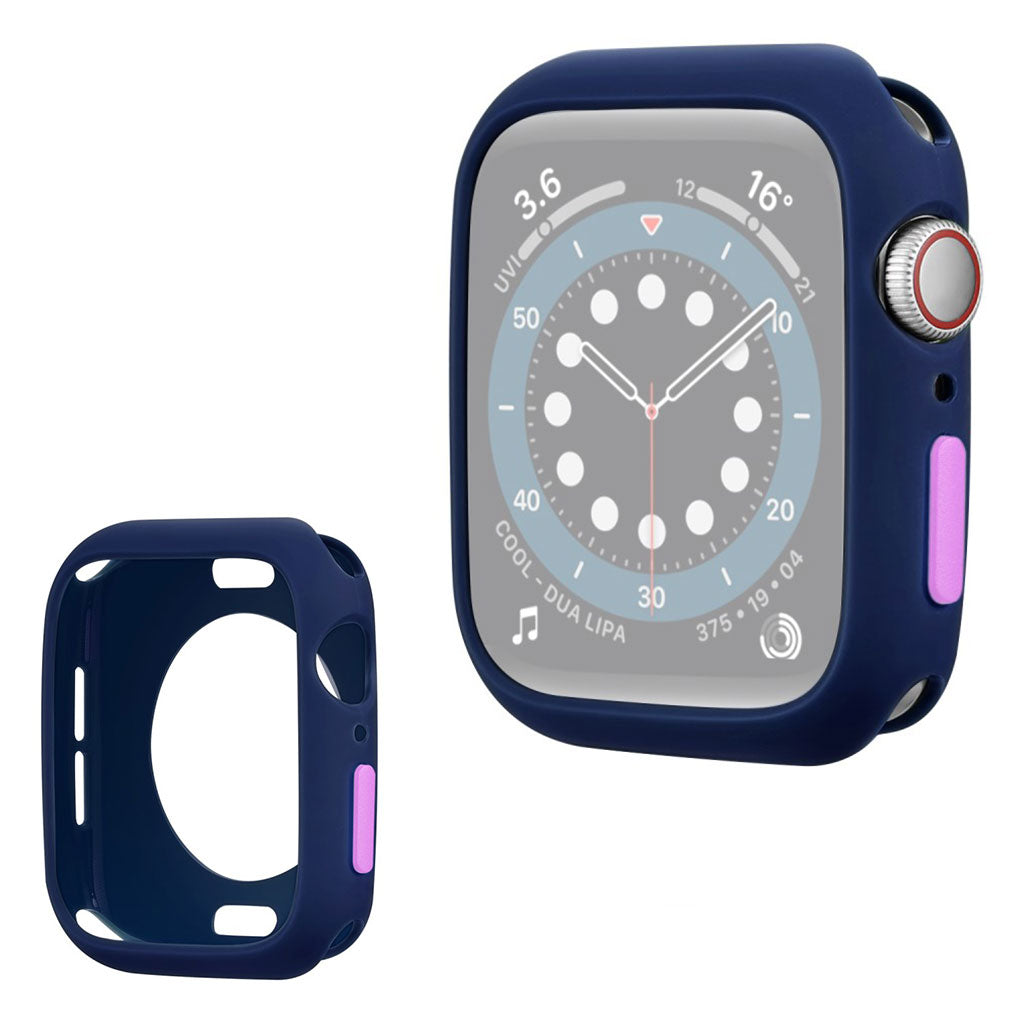 Apple Watch Series 6 / 5 40 mm silikonowa ramka w kolorze cukierkowym - Blue / Purple