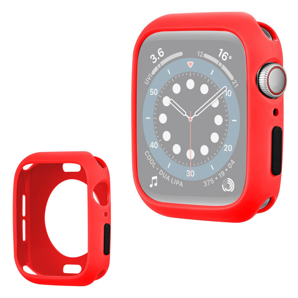 Apple Watch Series 6 / 5 40 mm silikonowa ramka w kolorze cukierkowym - Red / Black