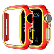 Apple Watch Series 6 / 5 40 mm kolorowy pokrowiec ozdobny - Czerwony / Złoty