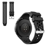 Dwukolorowy silikonowy pasek do zegarka Huawei Watch GT 2e - Czarny