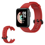 Prosty silikonowy pasek do zegarka Xiaomi Mi Watch Lite - Czerwony