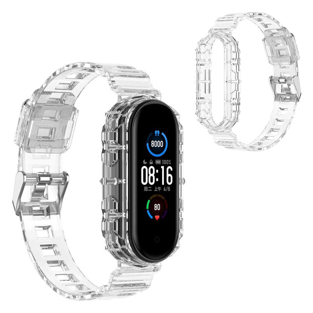 Xiaomi Mi Band 6 / 5 clear style watch band - Transparent