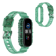 Przezroczysty pasek do zegarka Xiaomi Mi Band 6 / 5 - Zielony