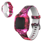 Silikonowy pasek do zegarka Garmin Vivofit Jr 3 - Starry Sky Pink
