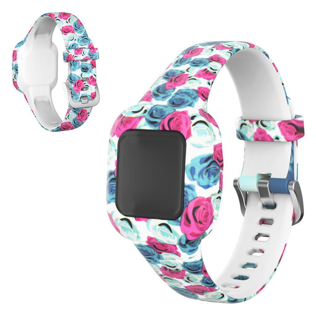 Garmin Vivofit Jr 3 pattern in silicone watch band - Flower