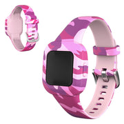 Garmin Vivofit Jr 3 - wzór na silikonowym pasku do zegarka - Różowy Kamuflaż