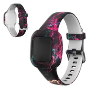 Silikonowy pasek do zegarka Garmin Vivofit Jr 3 - Czarny / Czerwony