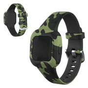 Garmin Vivofit Jr 3 z silikonowym paskiem do zegarka - Zielony Kamuflaż