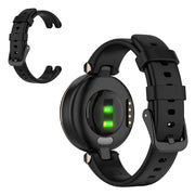 Silikonowy pasek w jednolitym kolorze do zegarka Garmin Lily - Czarny