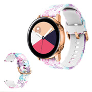 Malowniczy silikonowy pasek do zegarka Amazfit i Samsung - Butterfly